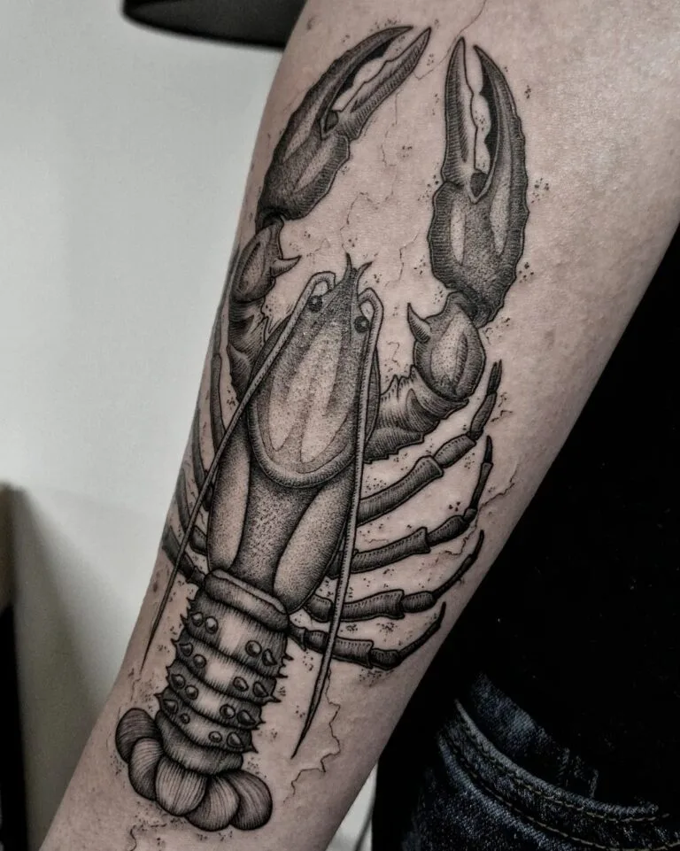 Znamení zvěrohruhu rak na předloktí