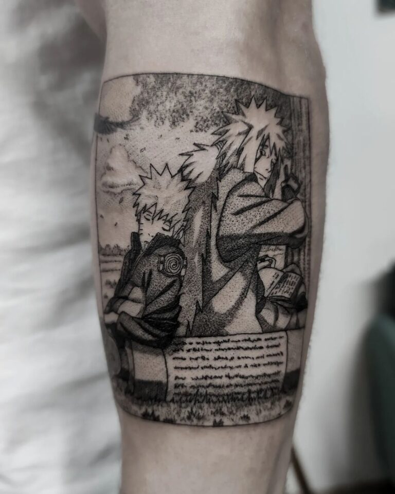 Tetování z filmů a pohádek, Naruto na předloktí
