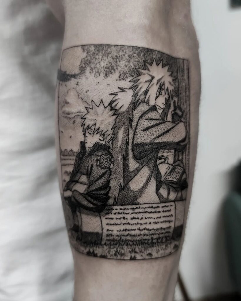 Tetování z filmů a pohádek, Naruto na předloktí