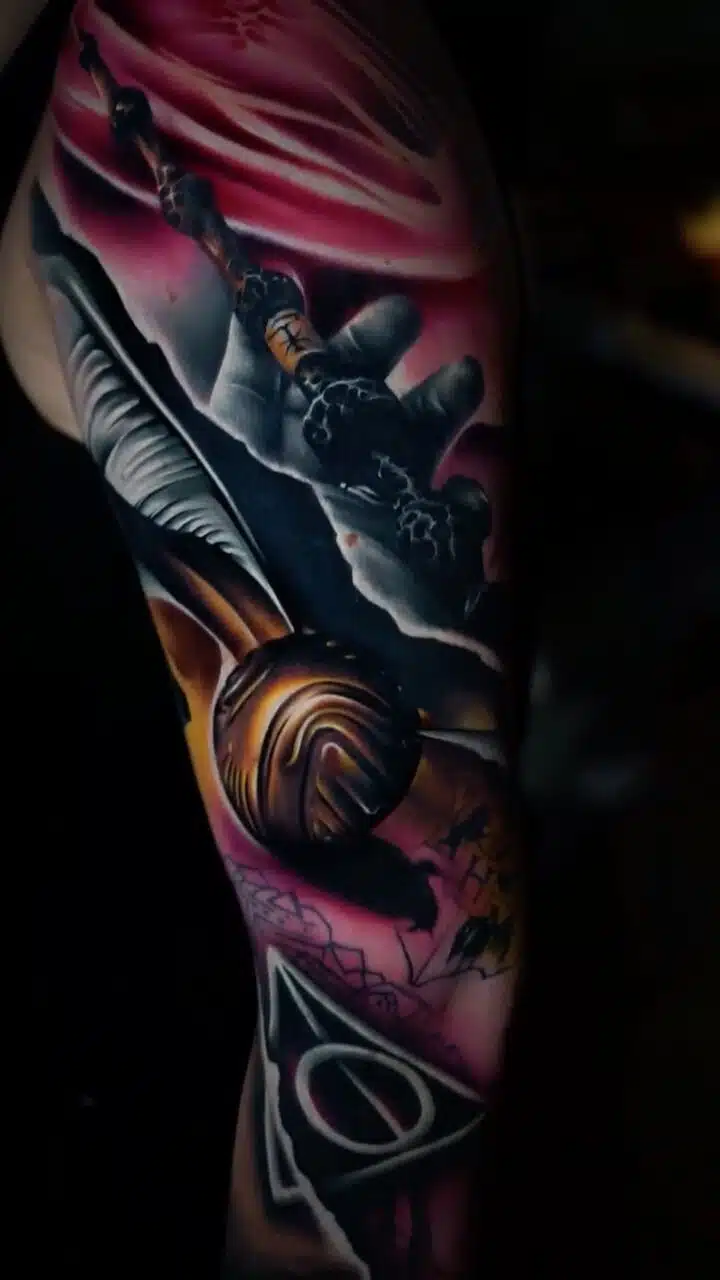 Tetování z filmů a pohádek, Harry Potter, rukáv