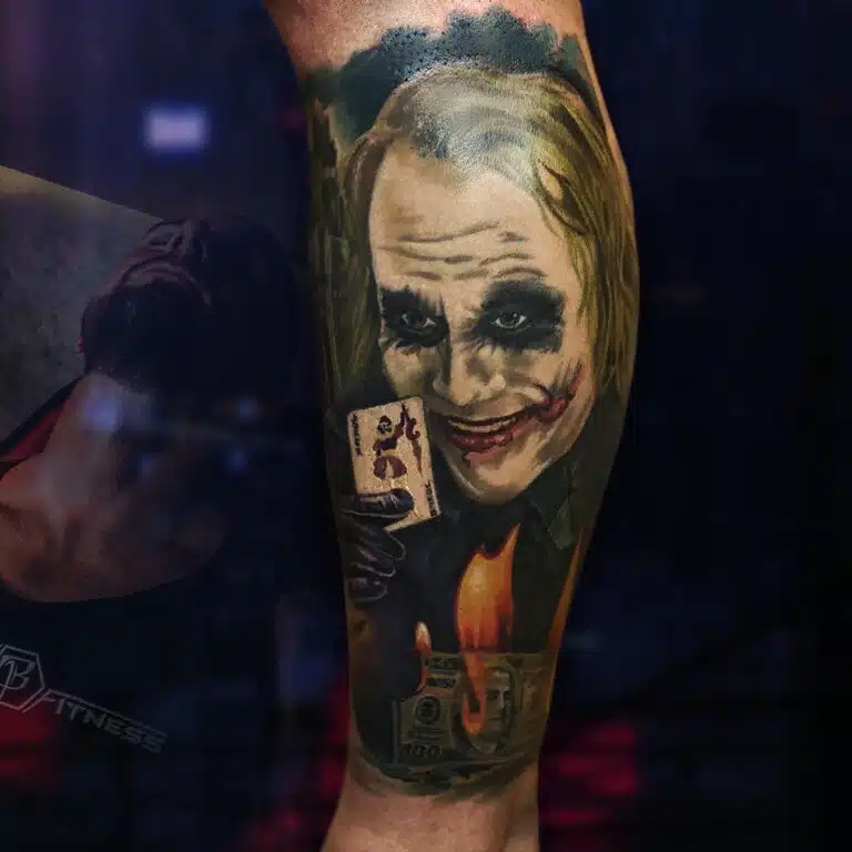 Tetování z filmů a pohádek, Joker na předloktí