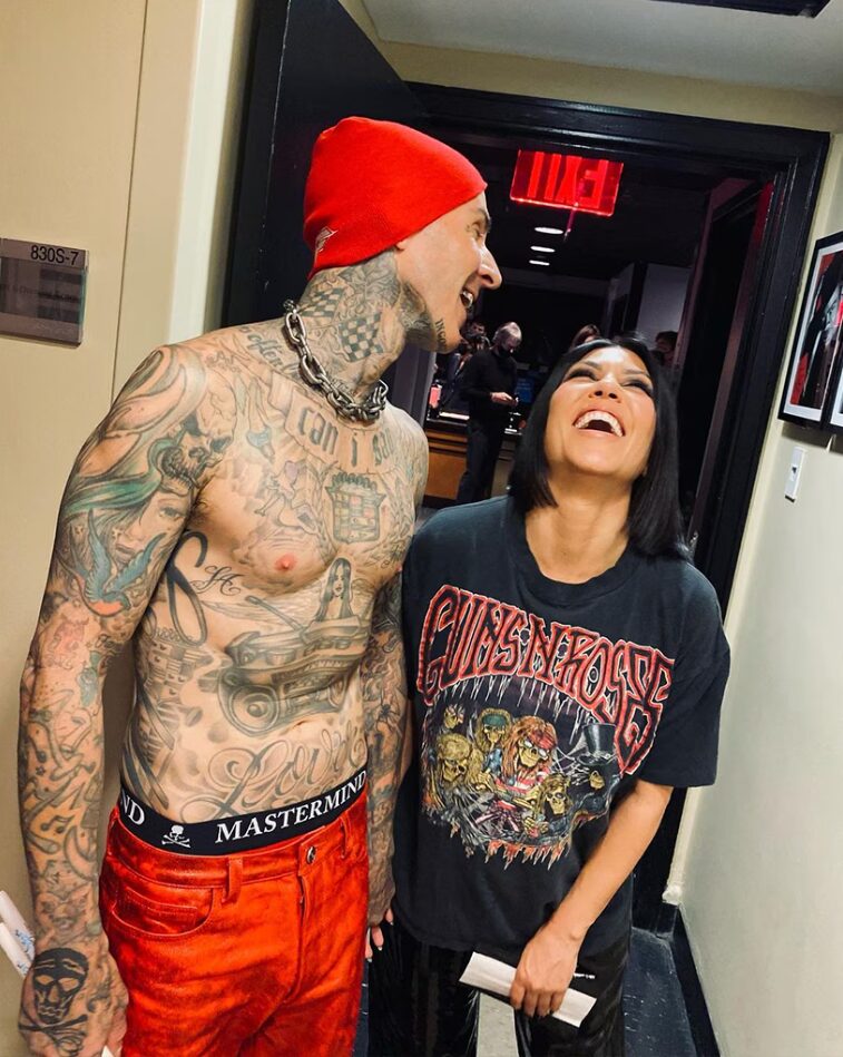 Travis a Kourtney společně.