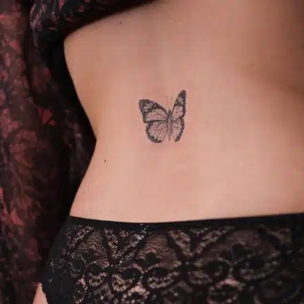 Minimalistické tetování zvíře motýl
