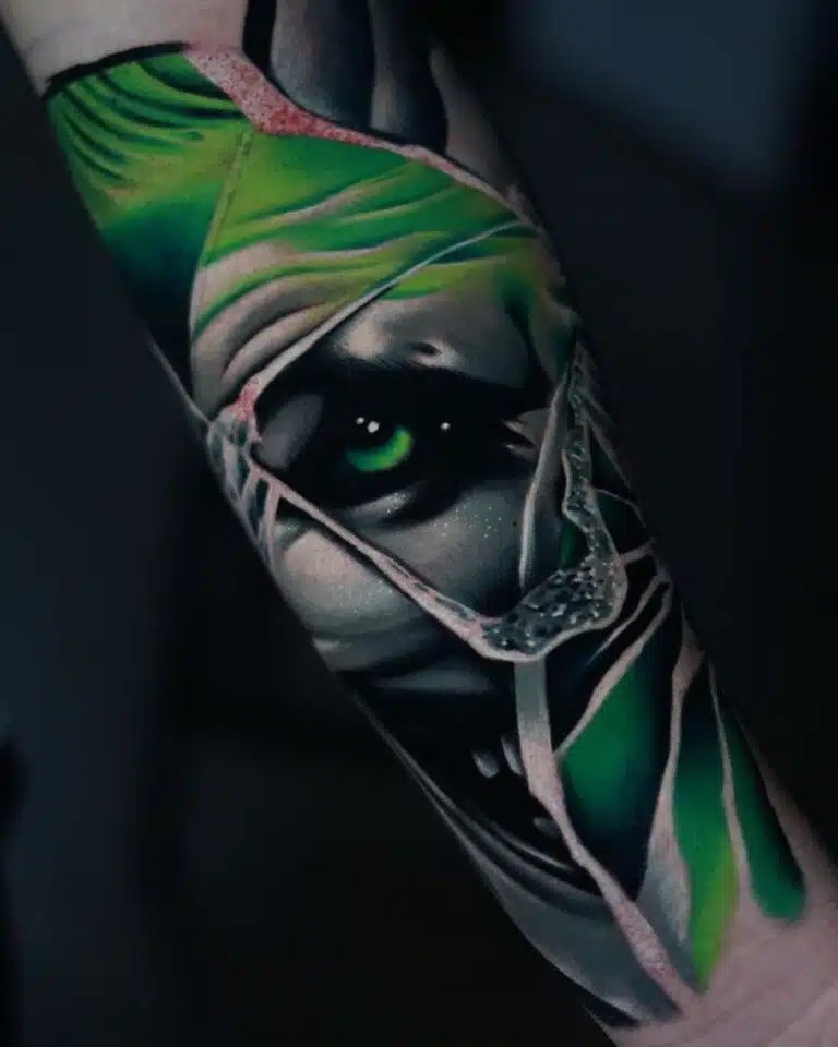 Tetování z filmů a pohádek, Joker na předloktí