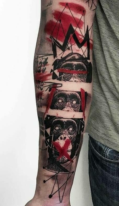 Trash polka s opicemi.