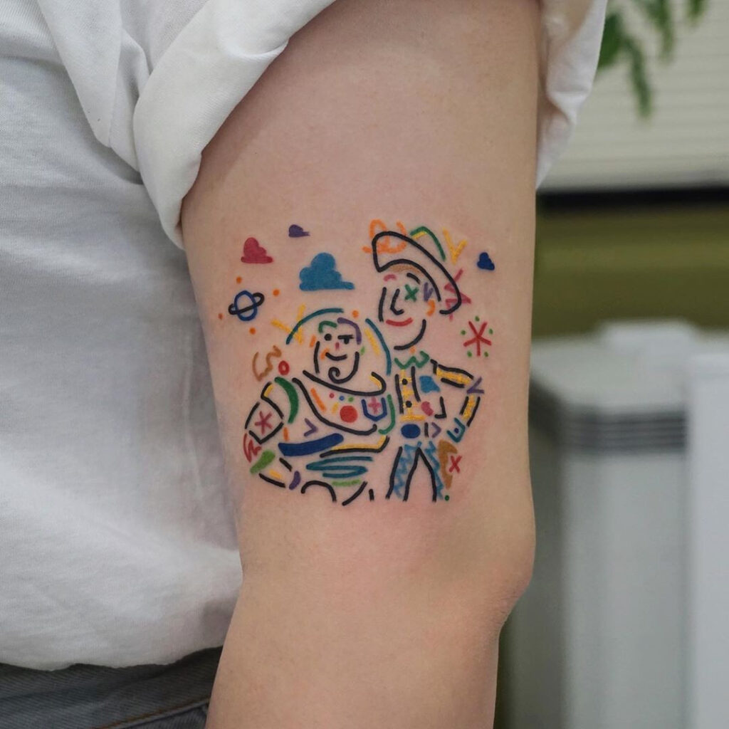 tetování chráněné autorským právem.