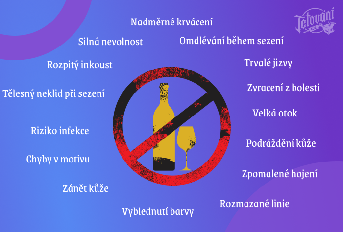  jak dlouho nepít alkohol po tetování