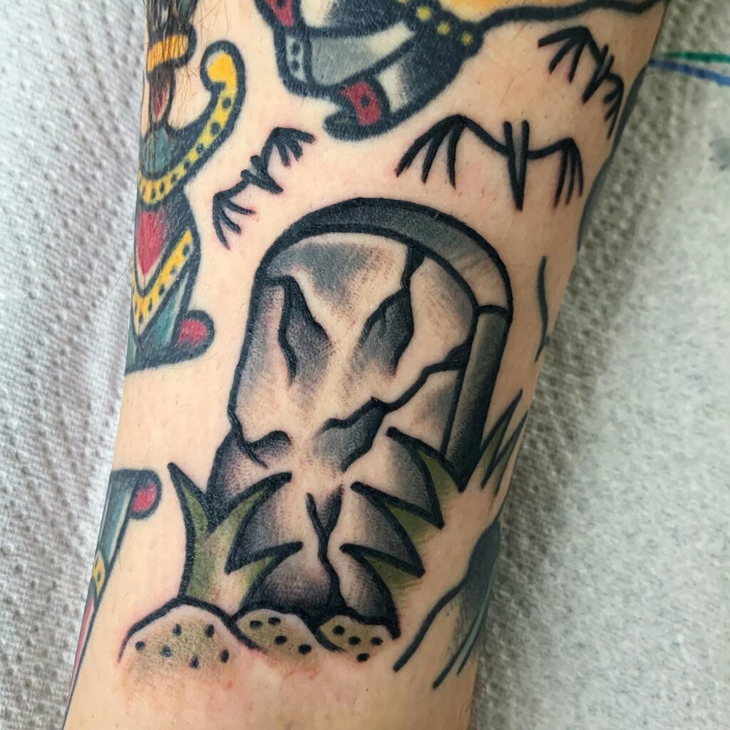 Tetování symbol smutku na předloktí