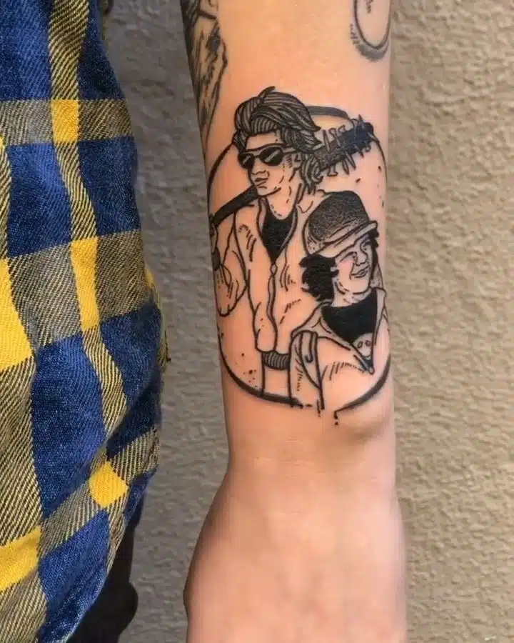 Tetování symbol hudba na předloktí