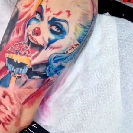 Tetování z filmů a pohádek, Harley Quinn na paži