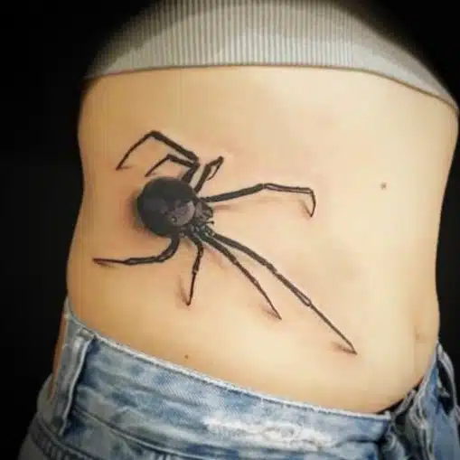 Tetování zvíře, pavouk na břichu