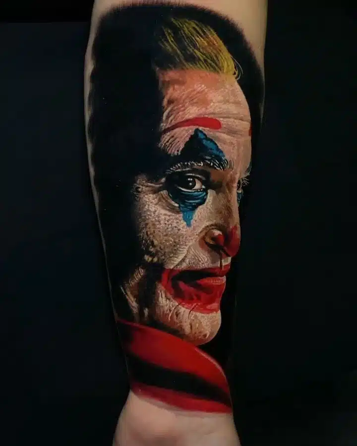 Tetování z filmů a pohádek, Joker na předloktí