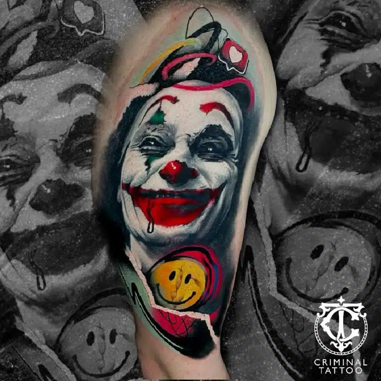 Tetování z filmů a pohádek, Joker na rameni