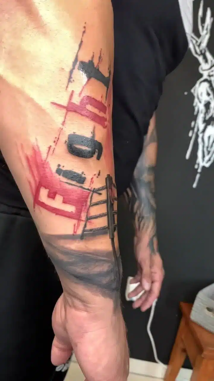 Tetování nápis na předloktí