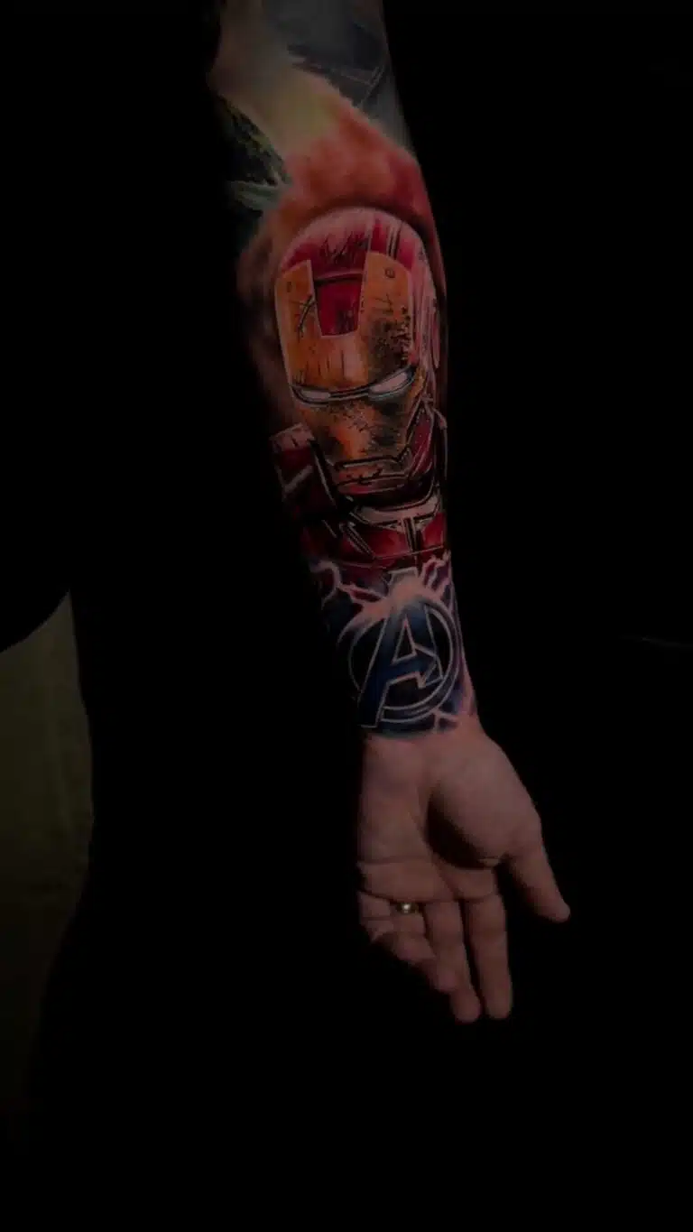Tetování z filmů a pohádek, Iron Man na předloktí