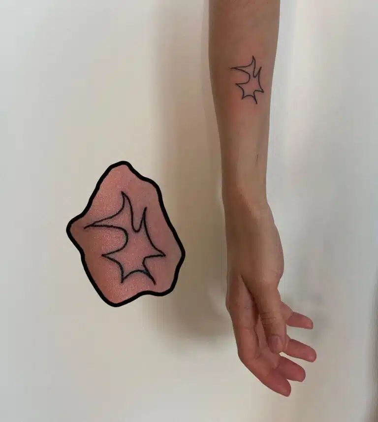 Tetování znaky a symboly, symbol na předloktí
