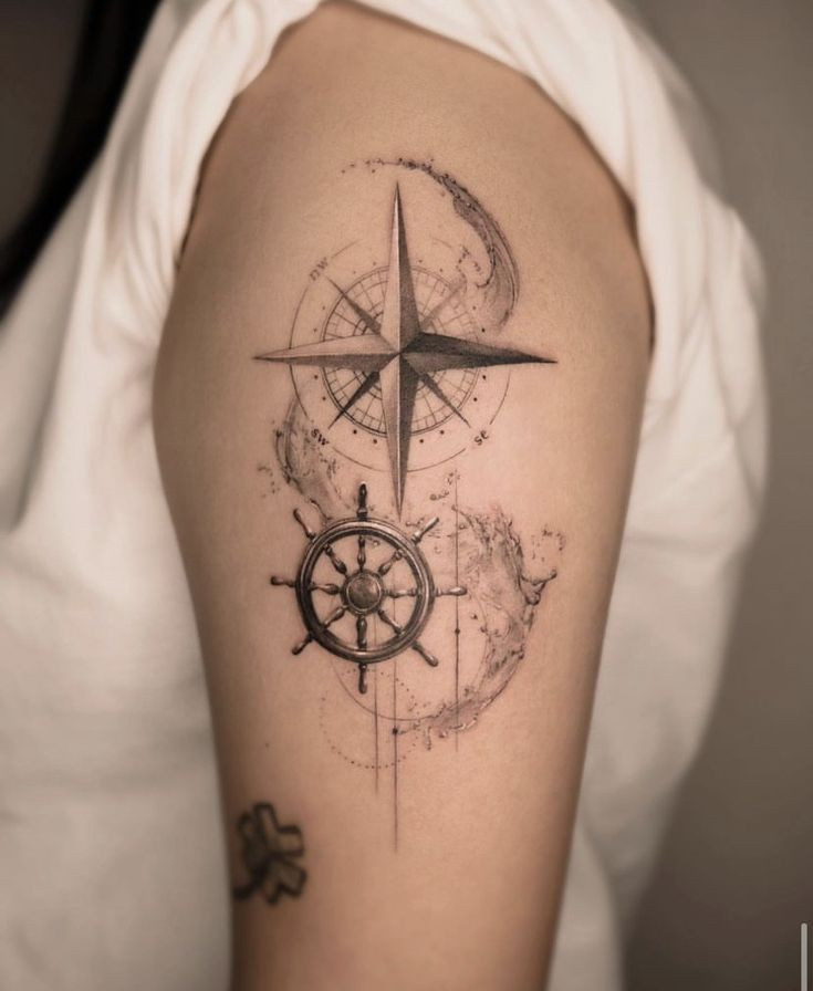 Kompas zkombinovaný s mapou.