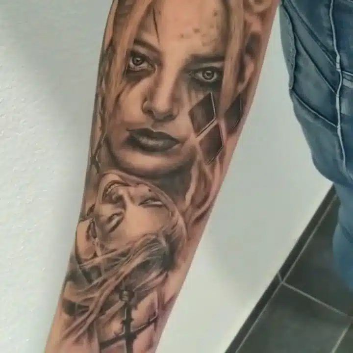 Tetování mýtická bytost drak