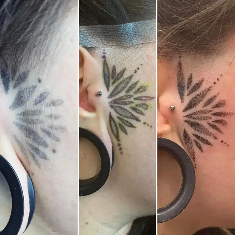 Tetování mandala na obličeji
