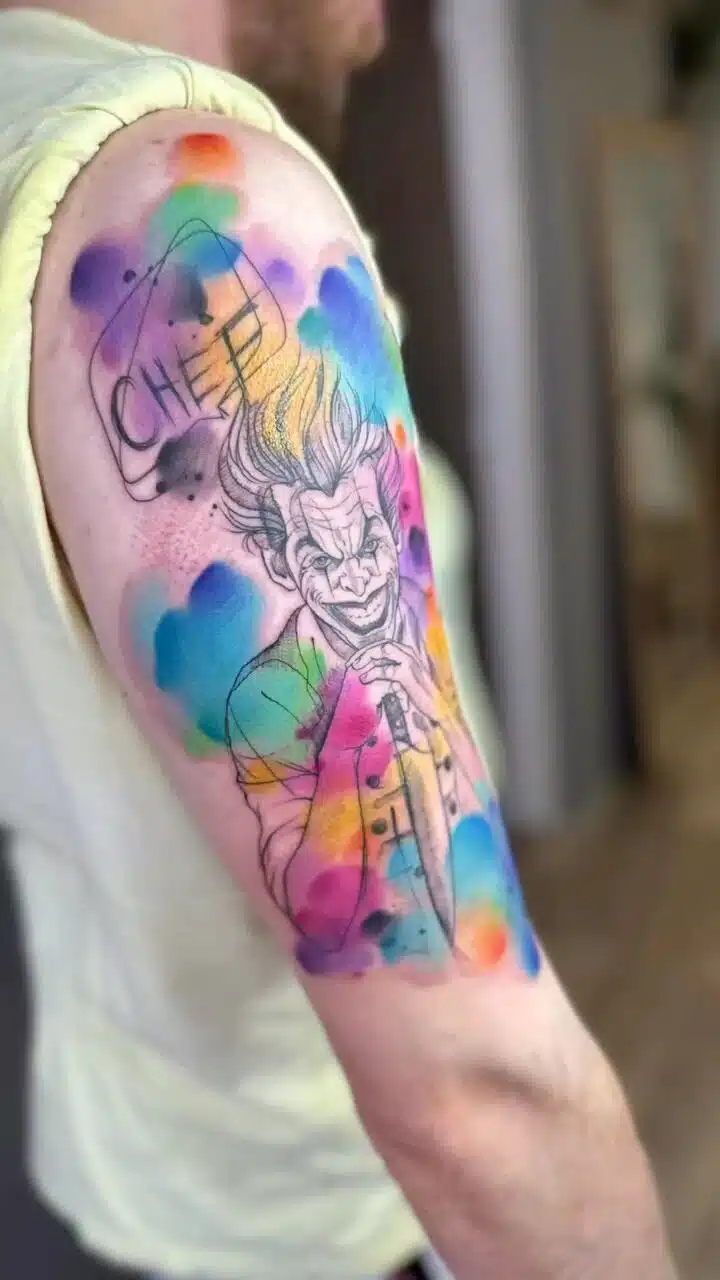Tetování z filmů a pohádek, Joker na paži