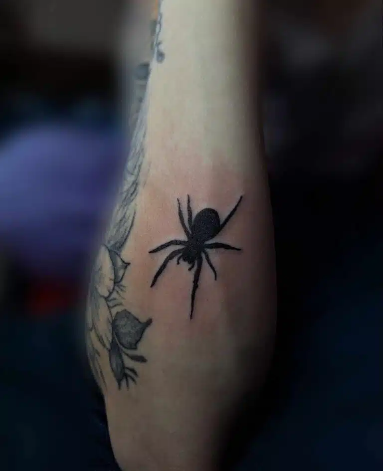 Tetování zvířata, pavouci na předloktí