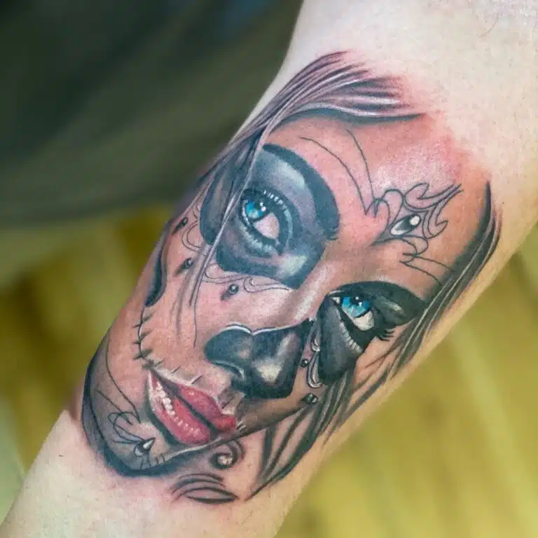 Tetování Muerte na rameno