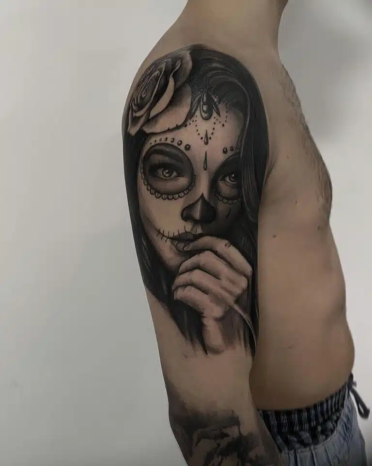 Tetování Muerte na rameno