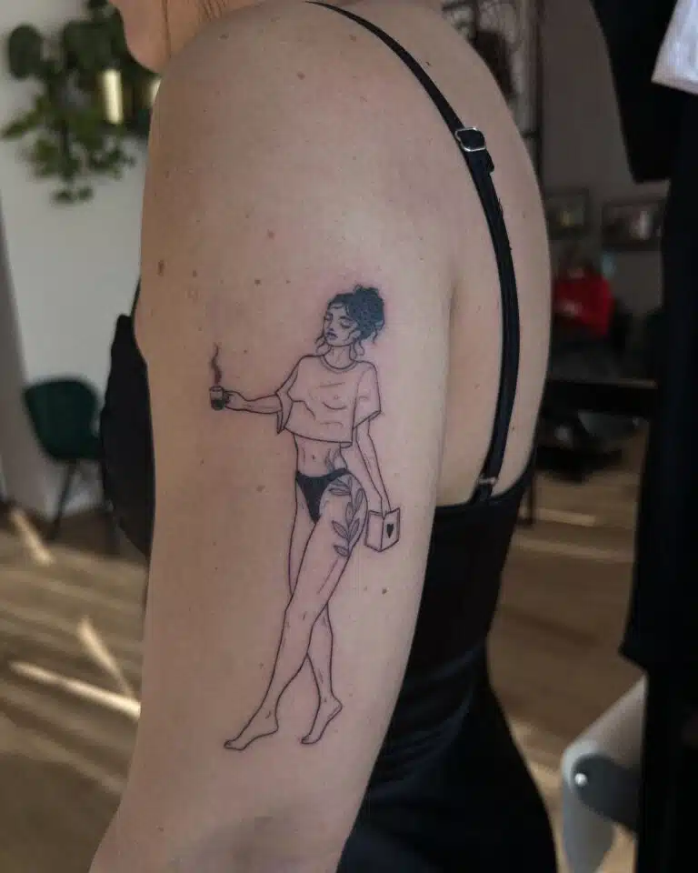 Tetování žena na ruce