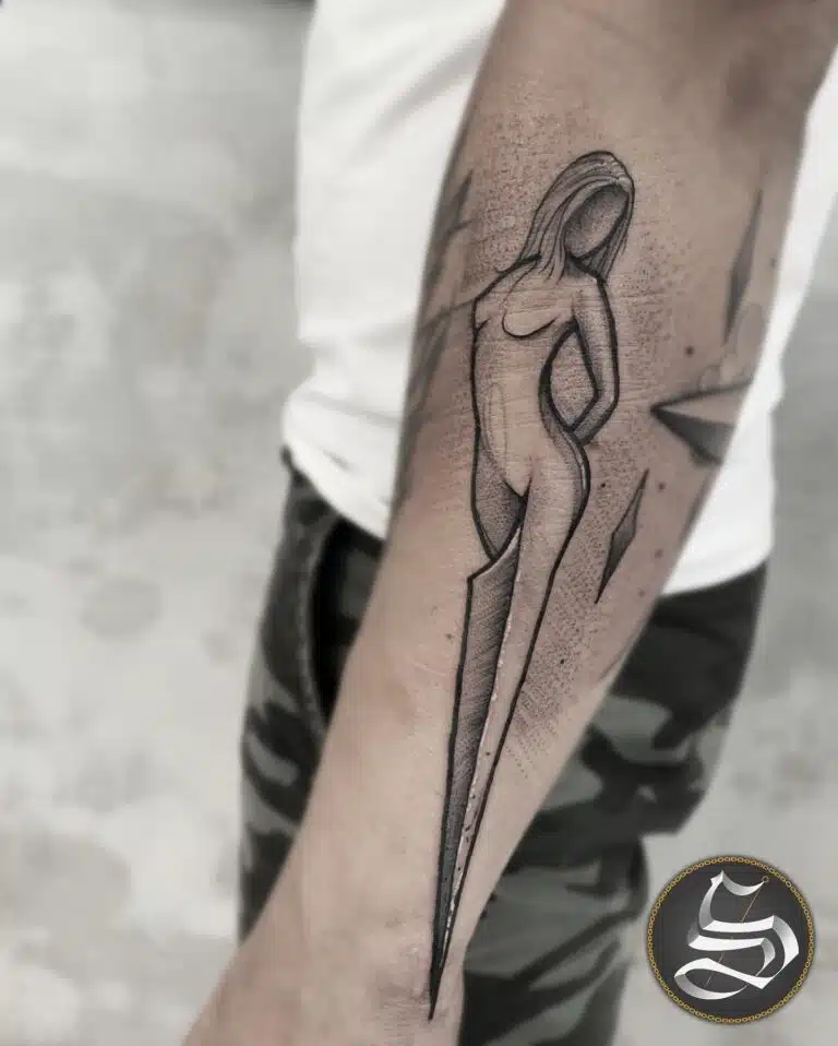 Tetování žena na předloktí