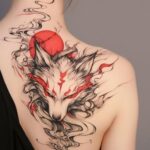 Japonský styl tetovaní lišky