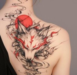 Japonský styl tetovaní lišky