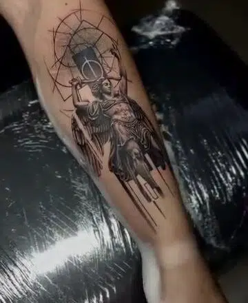 Tetování náboženství, anděl na předloktí