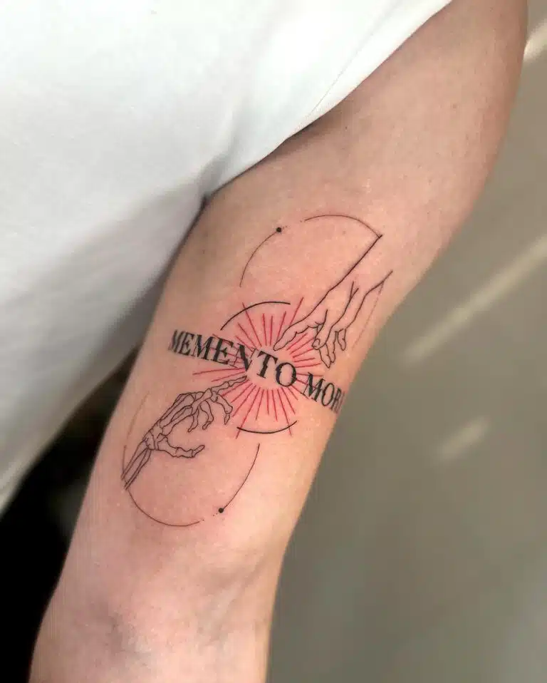 Tetování citát na rameno