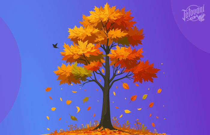  podzim opadávající listy 