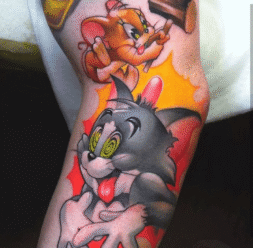 Tom a Jerry cartoon tetování