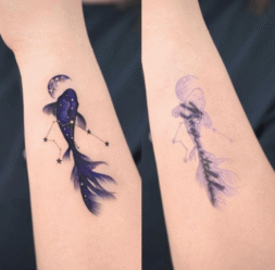 Nové cover tetování v podobě ryby.