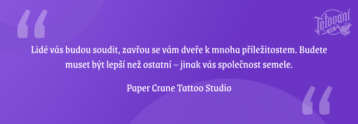  stigma spojené s tetováním obličeje