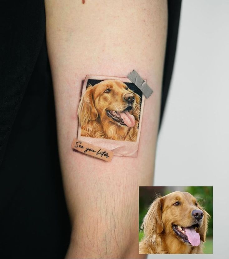 Domácí mazlíček jako tetování.