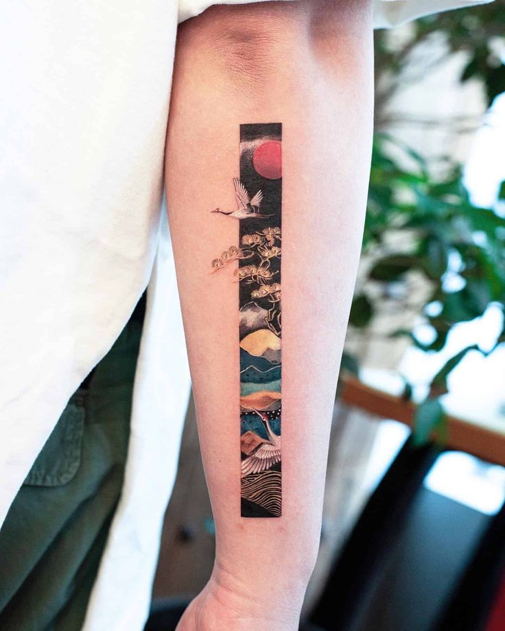 Detailní tetování přírody.