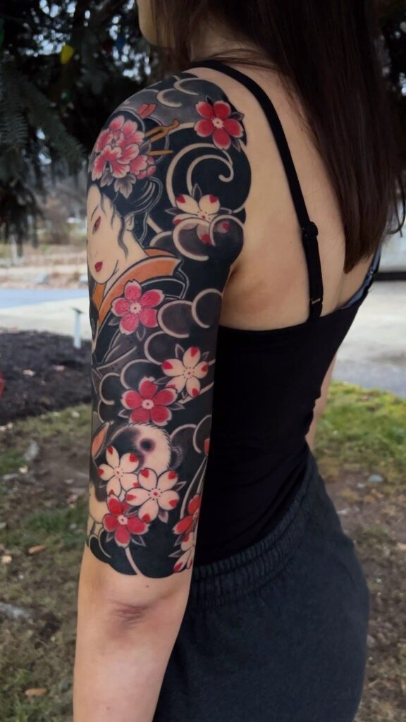 Irezumi styl tetování.