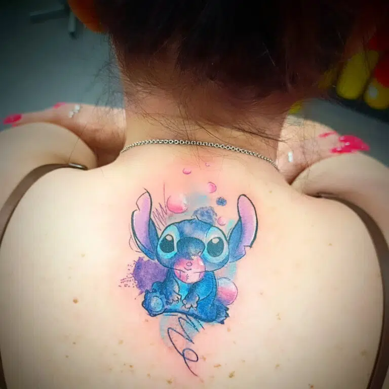 Tetování z filmů a pohádek, Stitch na zádech