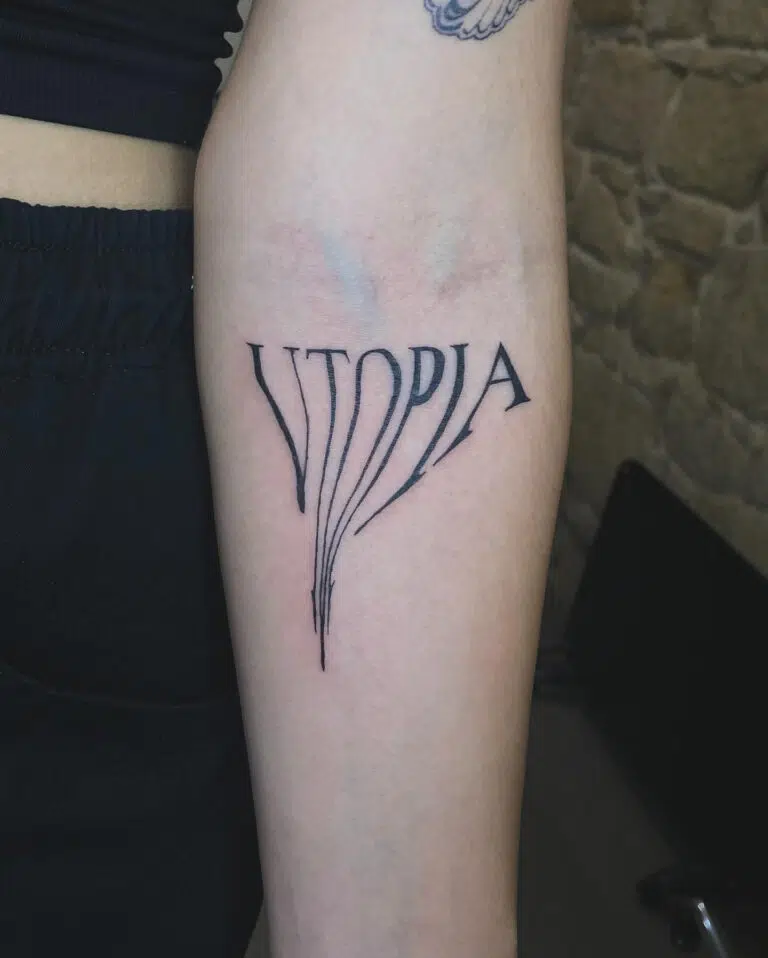 Tetování nápis na předloktí