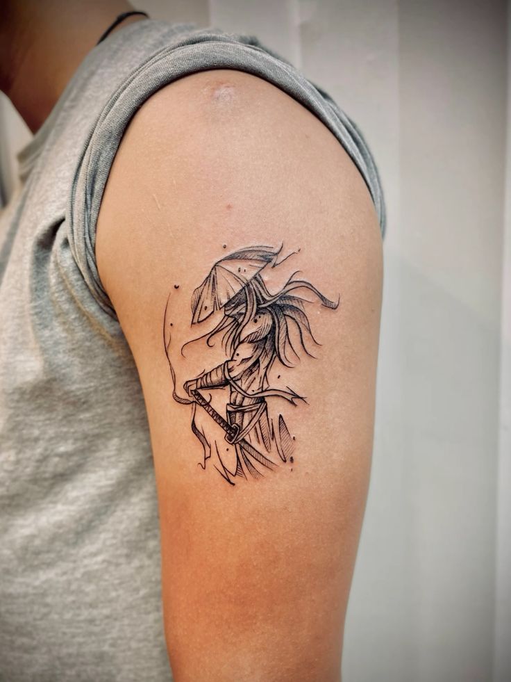 Vnější strana bicepsu.