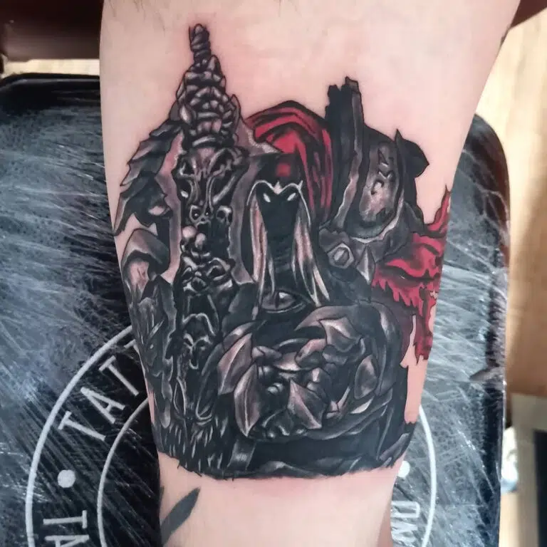 Tetování z filmů a pohádek Darksiders War na rameno