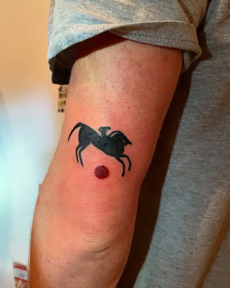 Tetování zvíře, kůň na ruce