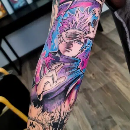 Tetování z filmů a pohádek Naruto na ruku